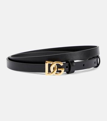 DG leather belt in black - Dolce Gabbana | Mytheresa