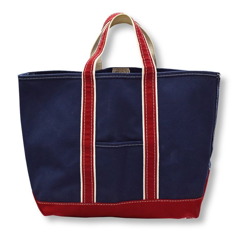 80's【ビンテージ】【USA製】LLビーン【L.L.bean】紺×赤x白