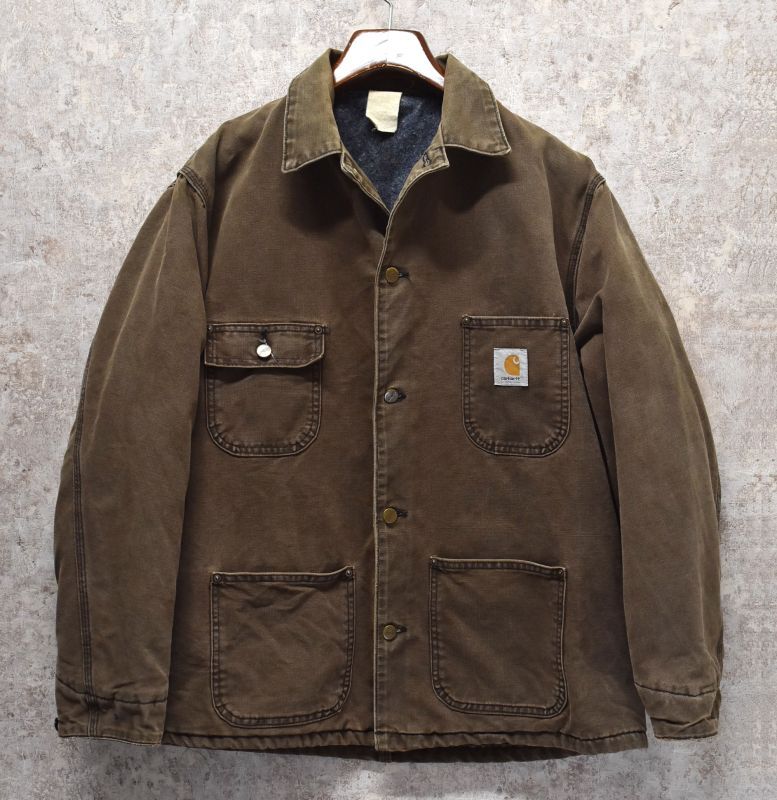 ビンテージ】【Carhartt】【カーハート】【ブラウン】【ブランケット