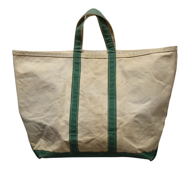 ビンテージ】【80's】【L.L.bean】【エルエルビーン】白x緑