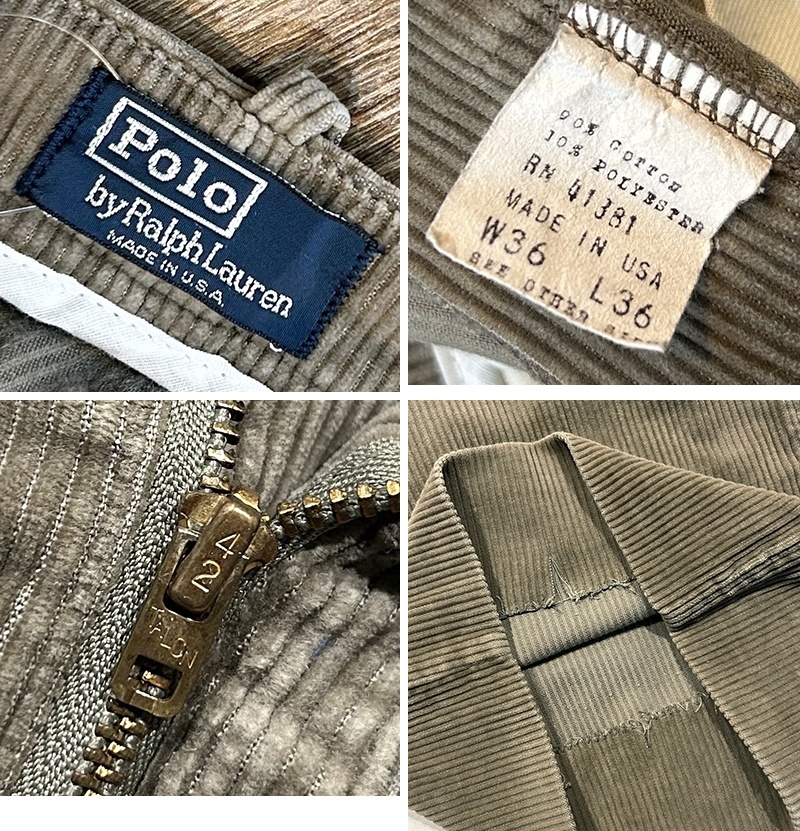 80's USA製【ラルフローレン】POLO RALPH LAUREN【ベージュ】【2