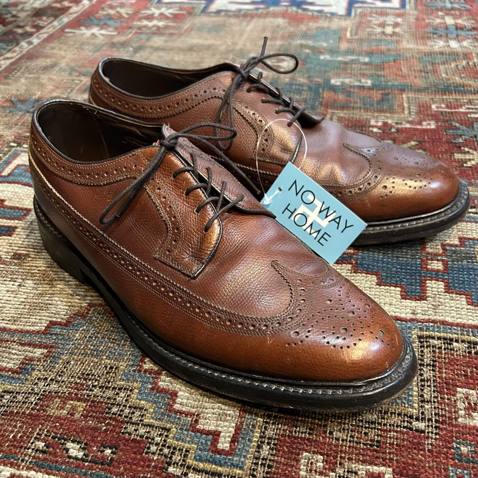 USA製】【ビンテージ】【フローシャイム】FLORSHEIM【ブラウン