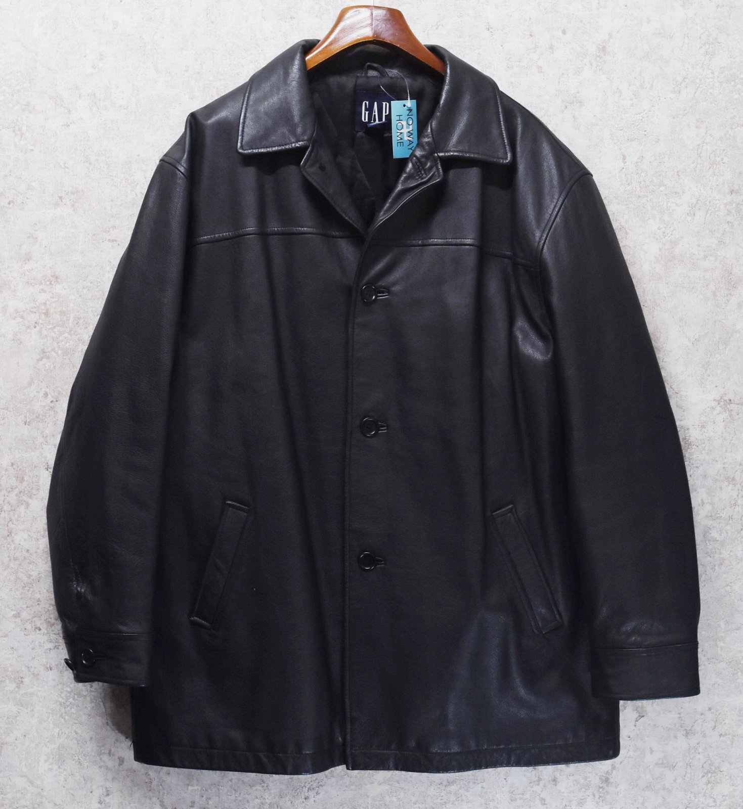 ビンテージ】【オールドギャップ】GAP【黒】【ブラック】【レザー