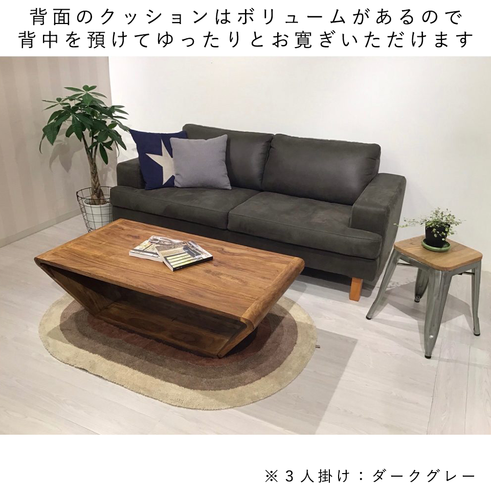ソファNEW NEST 2人掛け【送料・開梱設置無料】 ダークグレー 通販