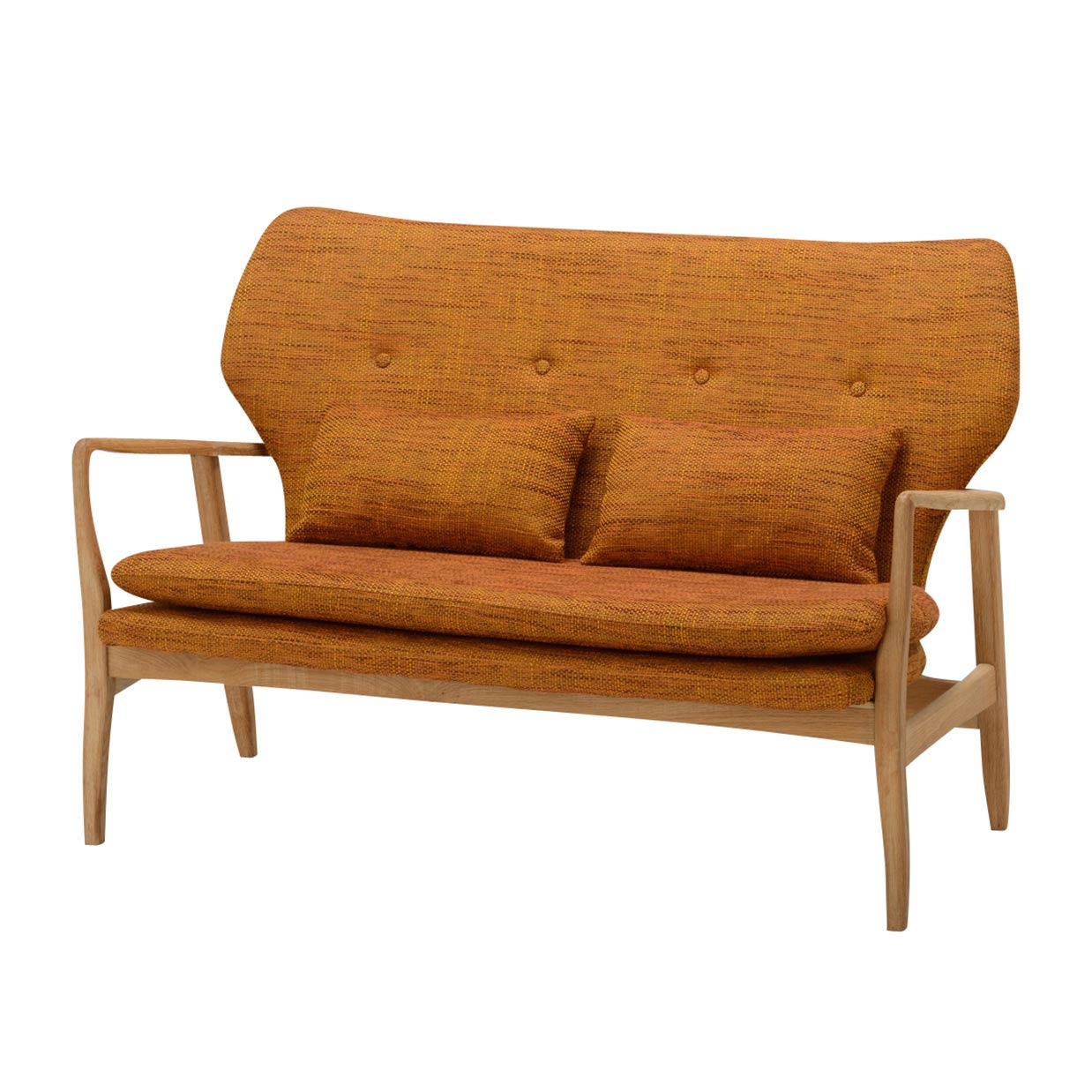 ソファMKDS 2人掛け【送料・開梱設置無料】 オレンジ 通販|インテリア