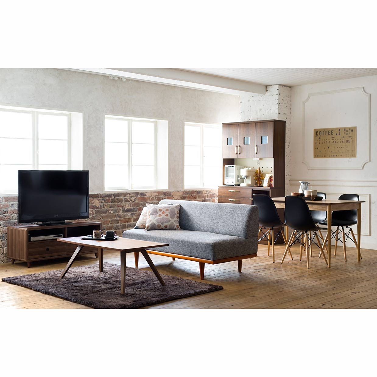 ソファ8105【送料・開梱設置無料】 ブラウン/アイボリー 通販