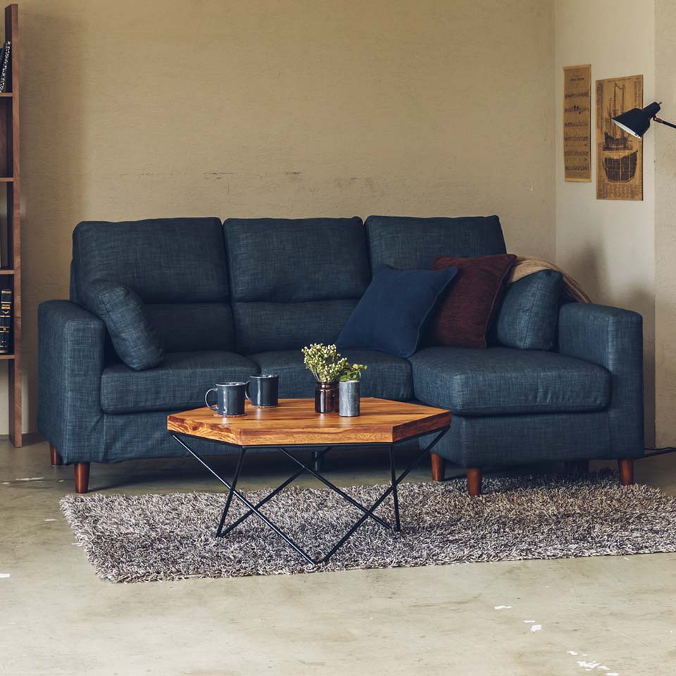 ソファHY17451B【送料・開梱設置無料】 23ダークブルー | NOCEノーチェ