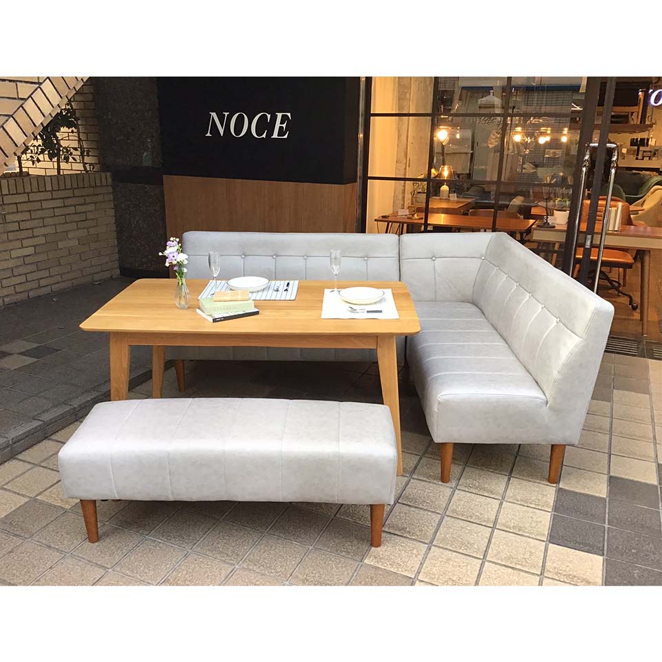 コーナーソファHY9651【送料・開梱設置無料】ライトグレー | NOCE