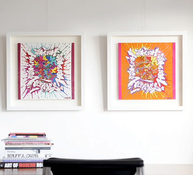 エルメスのスカーフの額装を3つまとめてご依頼をいただきました ー