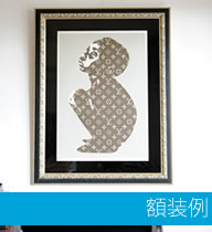 Beejoir 'LV Child' をフレーム/額縁 NOISEPRINCE -Silverで額装しま