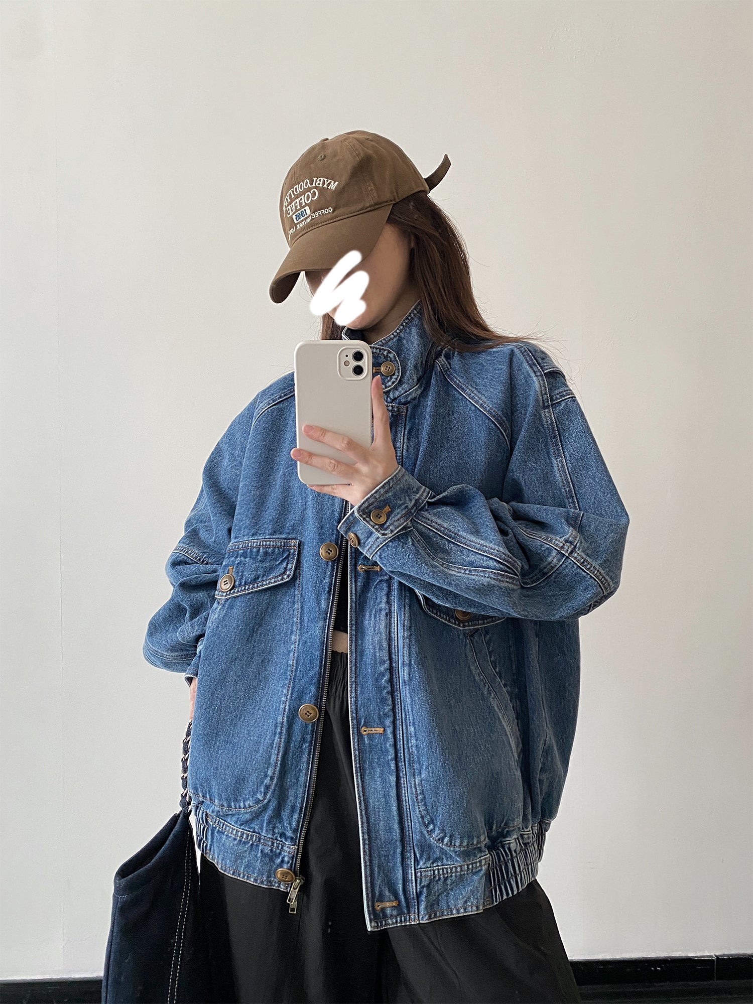 スタンドカラーデニムジャケット N608