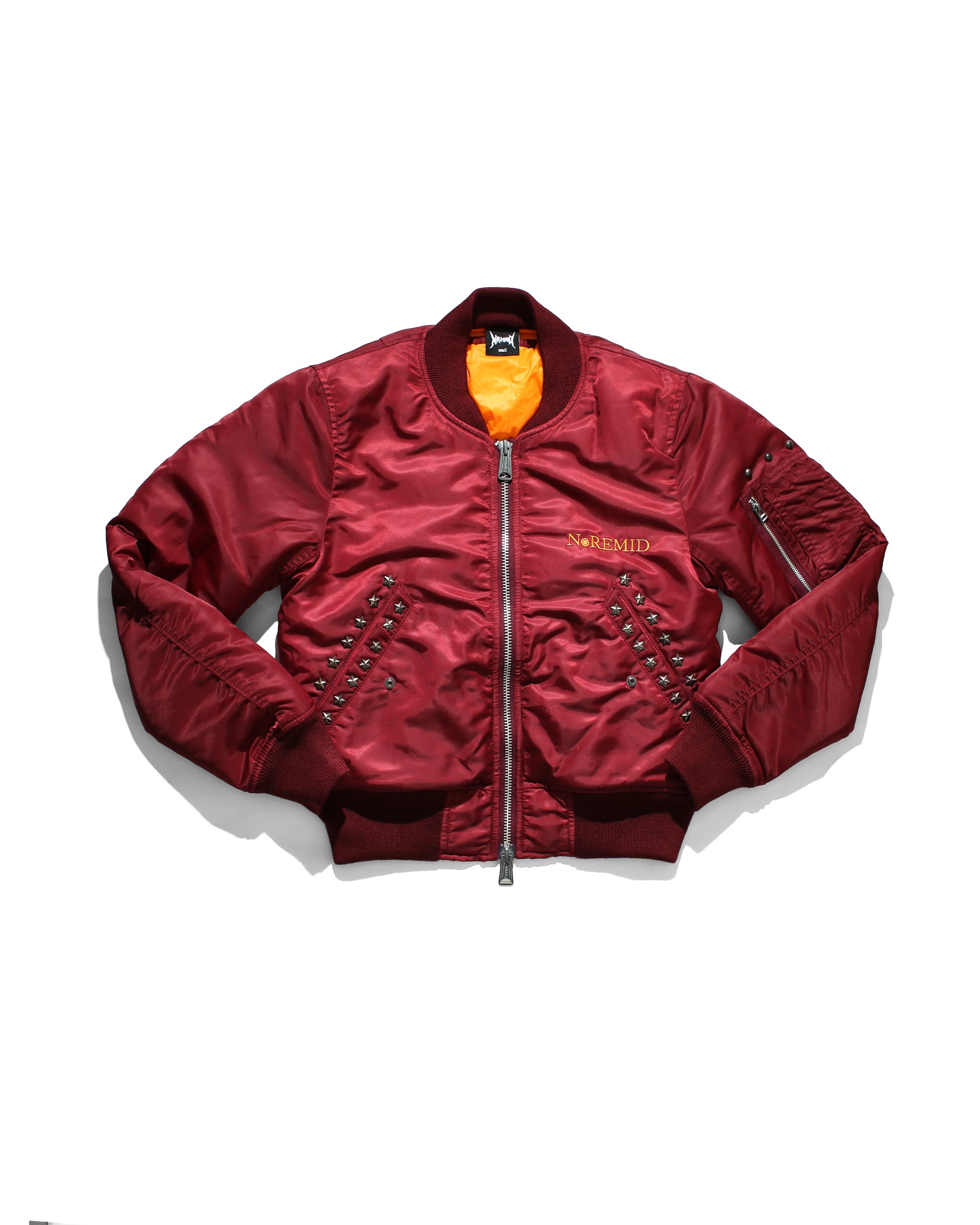 RHINESTONE MA-1 JACKET - RED – NOREMID