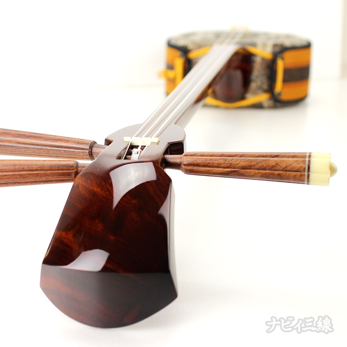 ナチュラル三線セット｜三線専門店ナビィ三線｜木目を生かした自然派