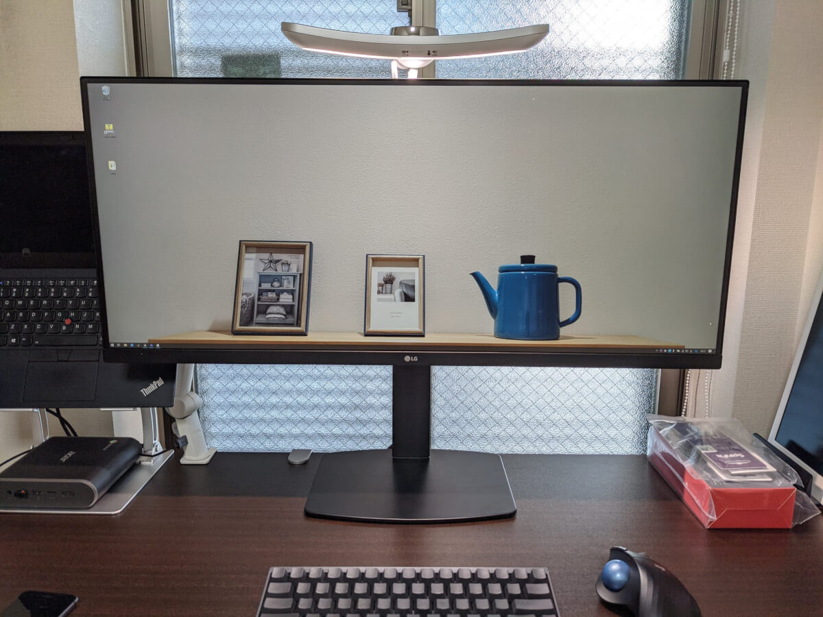 LG 34WN780-Bレビュー | 一石二鳥のモニターアームつきウルトラワイド