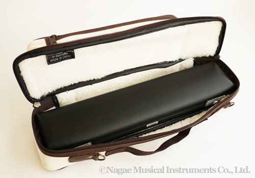 S.ハヤシ フルート＆ピッコロケースカバー 帆布アイボリー｜ 管楽器