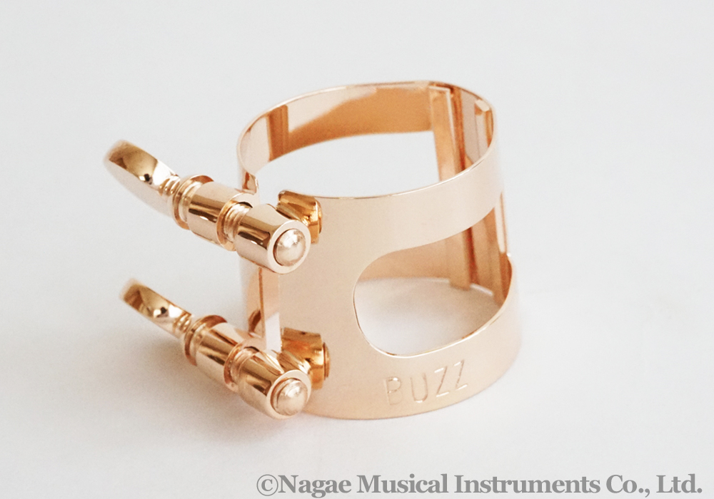 BUZZ B♭クラリネットリガチャー ピンクゴールド PGP R｜ 管楽器専門店