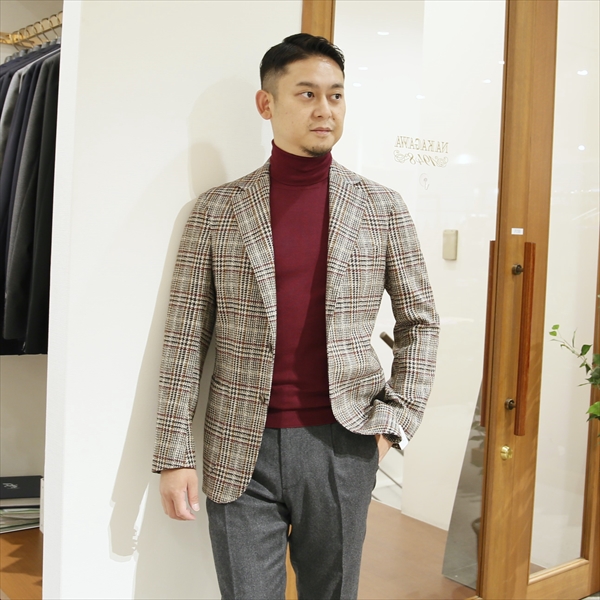 De Petrillo デ ペトリロ [秋冬] ウールライトツイード グレンチェック