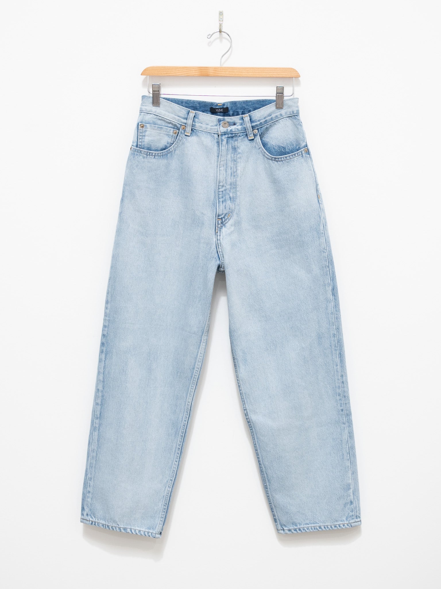 Namu Shop - Yleve 13.5 oz Baggy Denim - Faded Ice Indigo