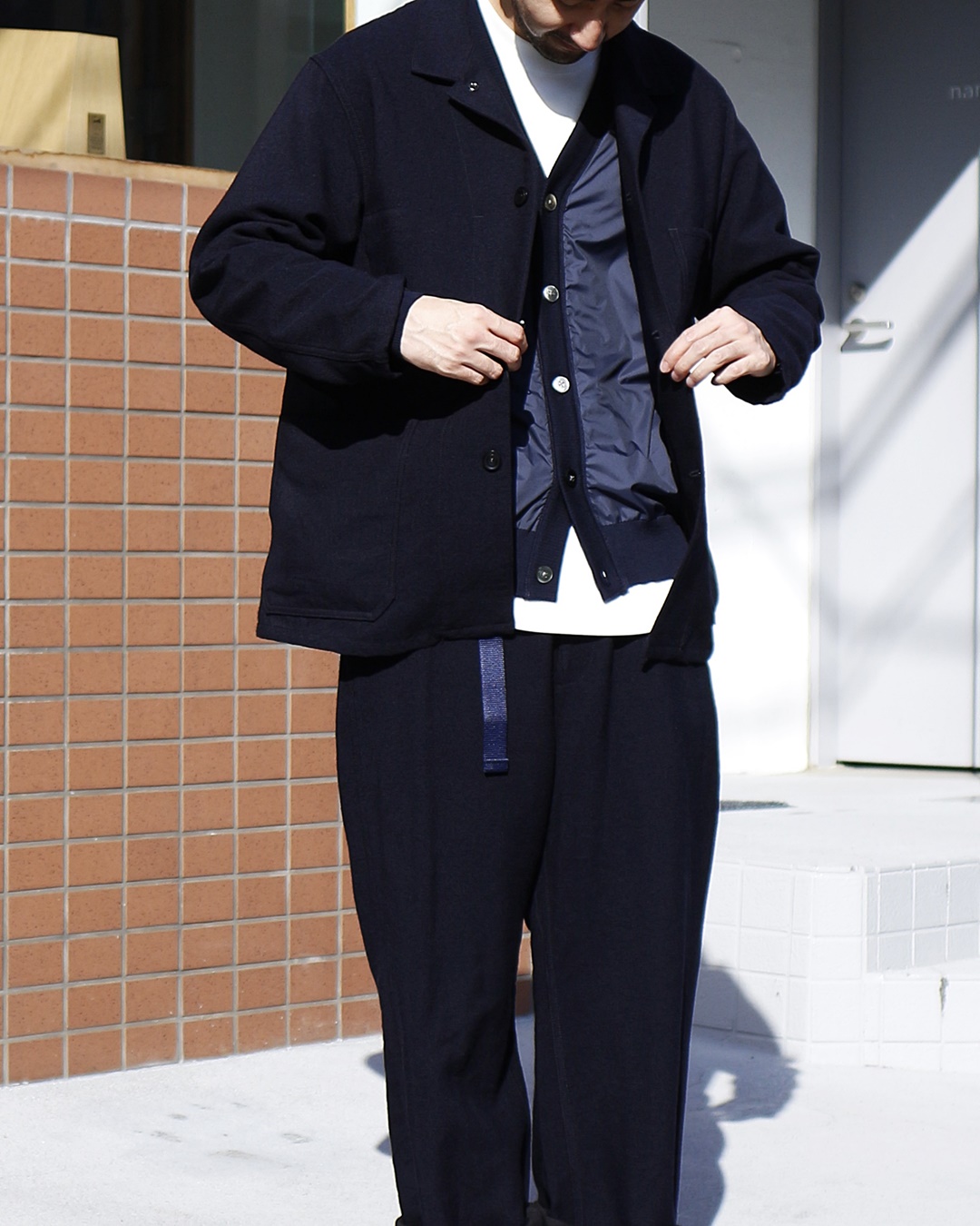 nanamica / Hybrid CardiganとHalf Zip Sweater