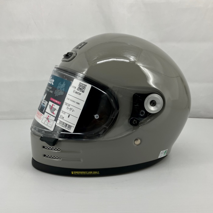 Glamster (グラムスター) チョークグレー フルフェイスヘルメット