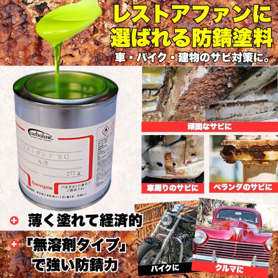 ラストボンドSG｜車・バイクのレストア愛好者から支持される防錆塗料