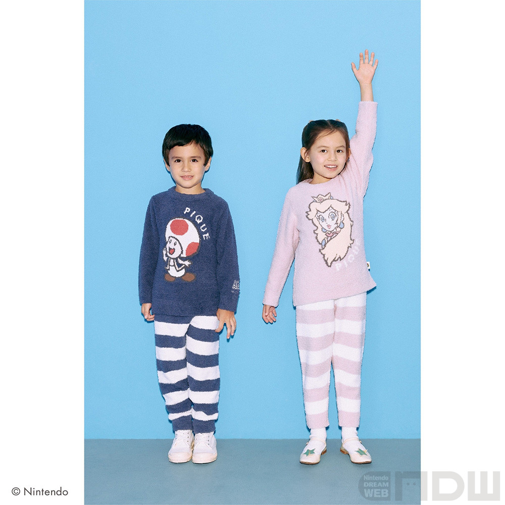 ジェラピケ』×『スーパーマリオ』の新作ルームウェアに“ハッピーマリオ