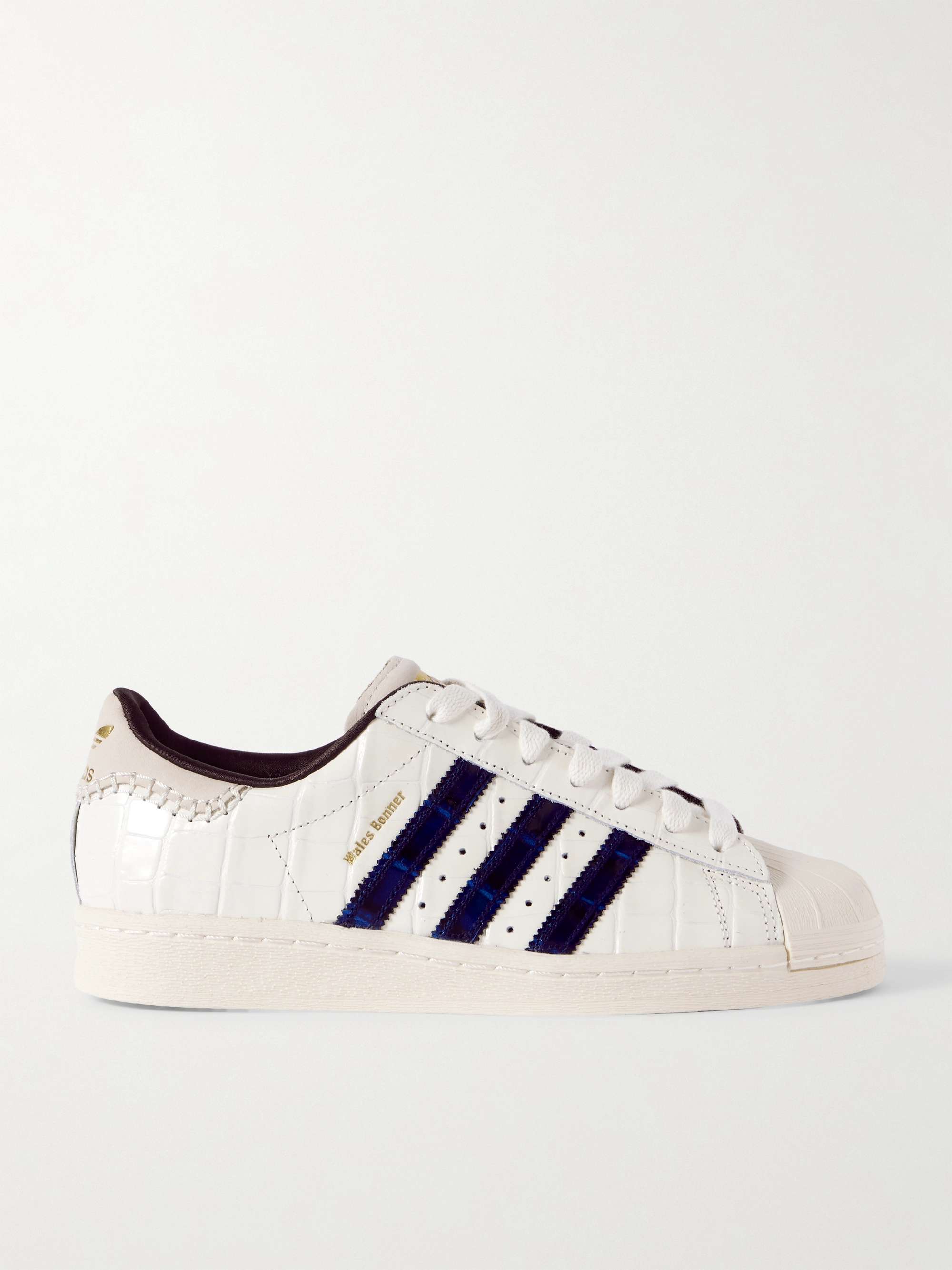 ADIDAS ORIGINALS + Wales Bonner Superstar croc-effect leather