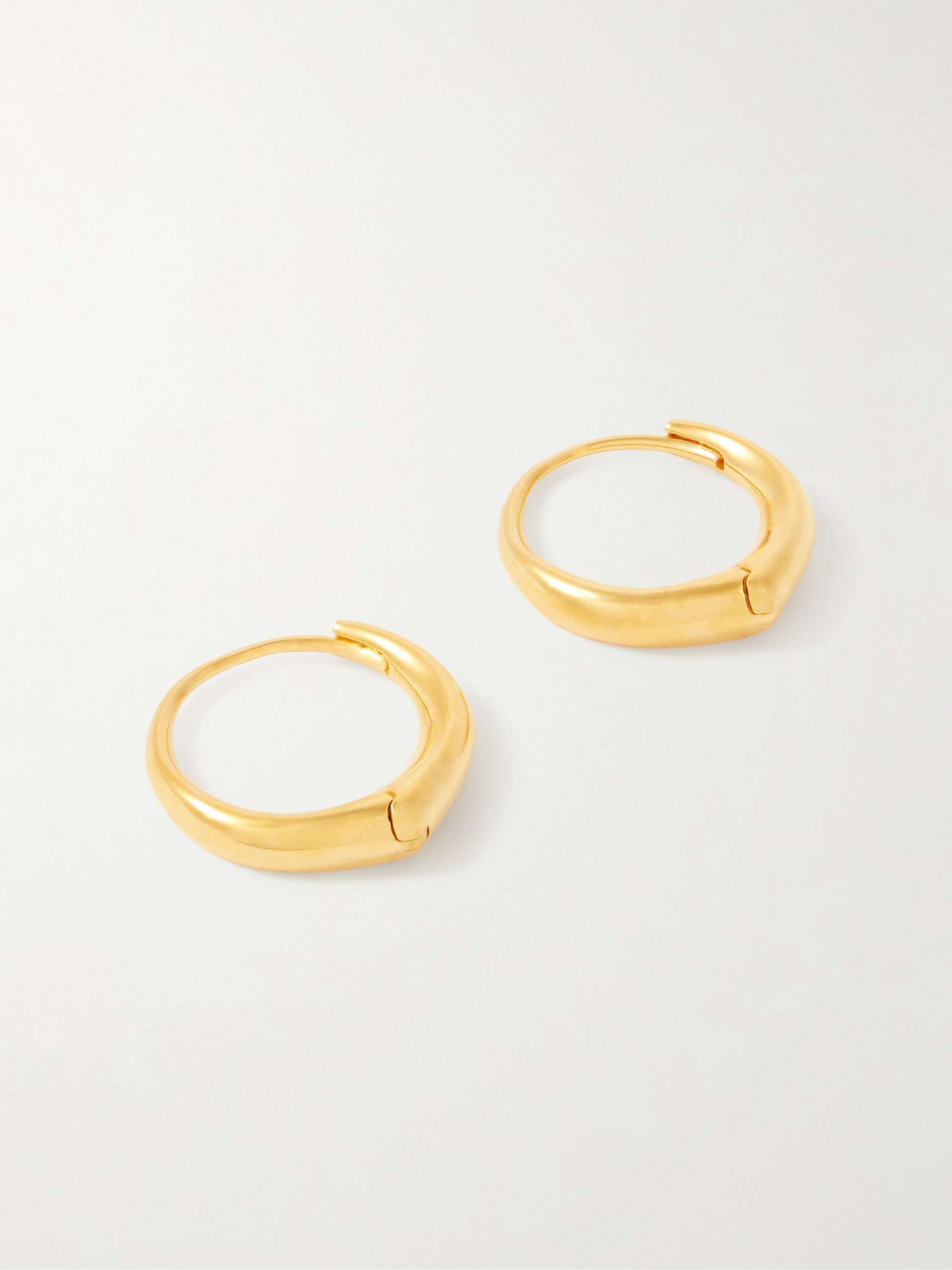 SOPHIE BUHAI Large Hellenic gold vermeil hoop earrings | NET-A-PORTER