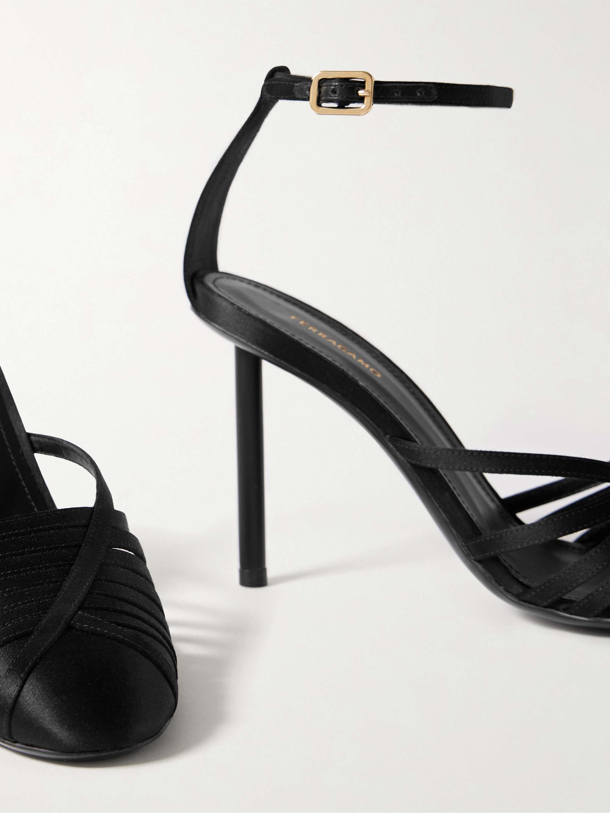 FERRAGAMO Ermelia satin pumps | NET-A-PORTER