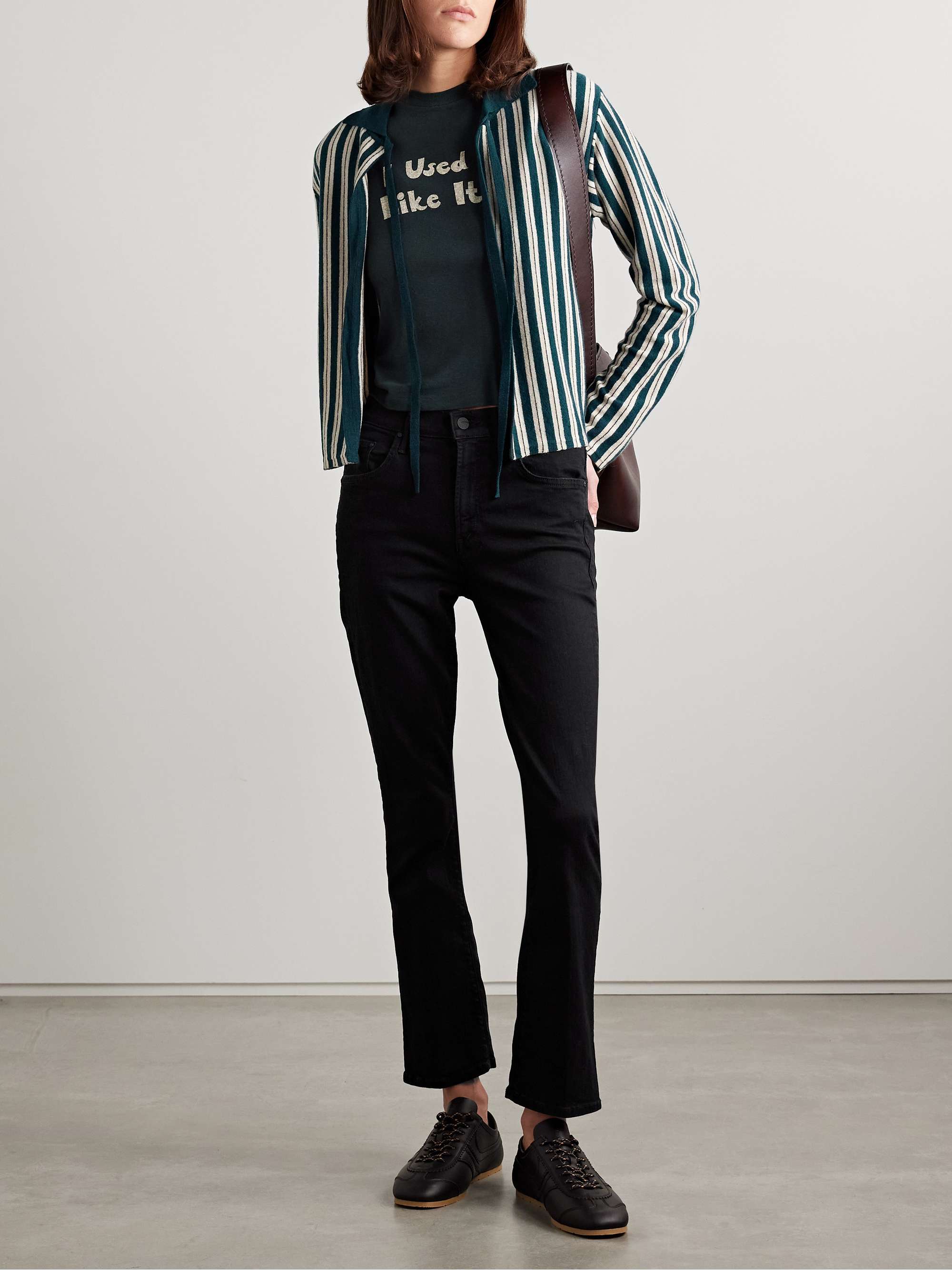 MOTHER The Insider cropped high-rise bootcut jeans | NET-A-PORTER