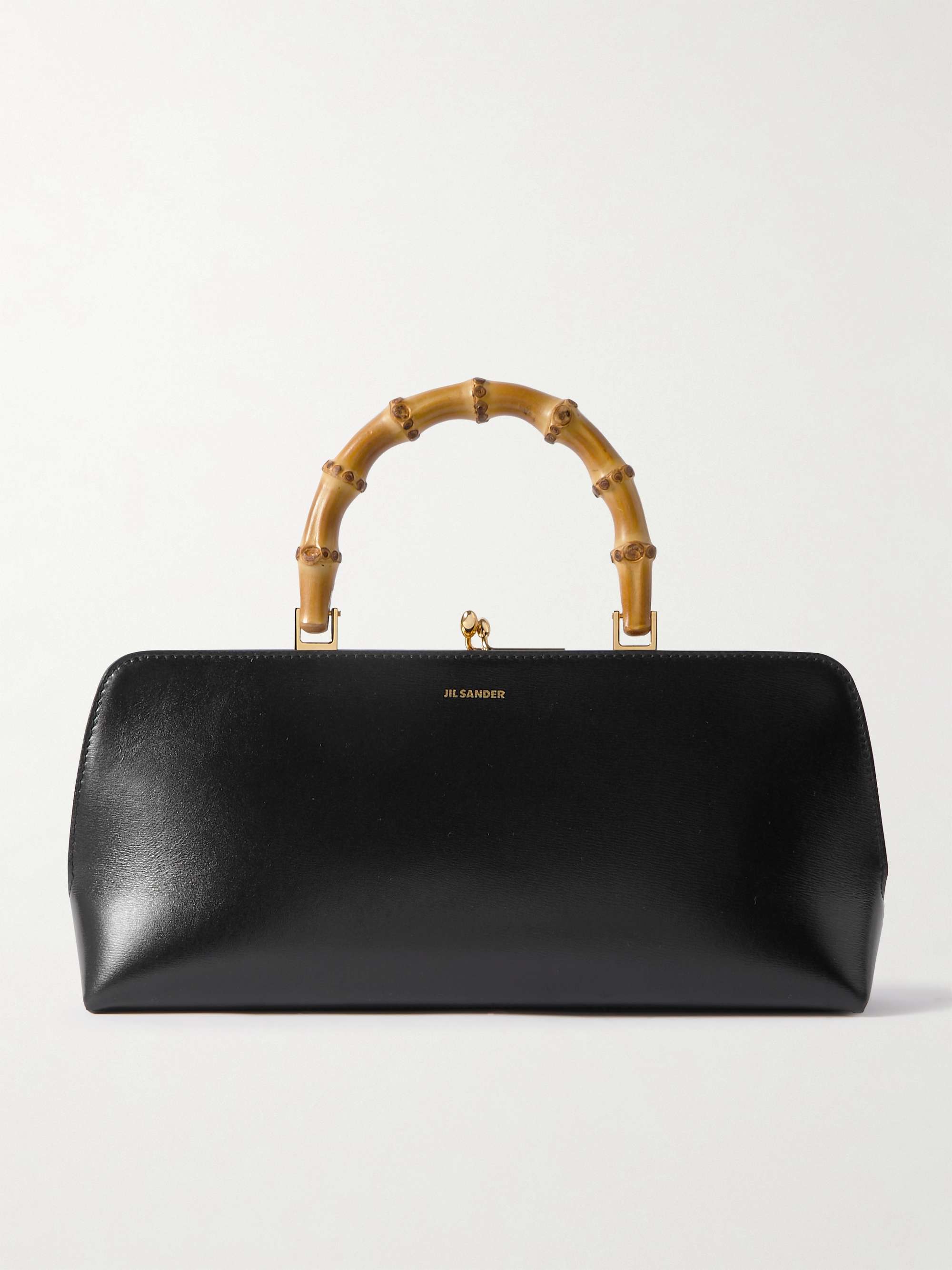 JIL SANDER Bamboo leather tote | NET-A-PORTER