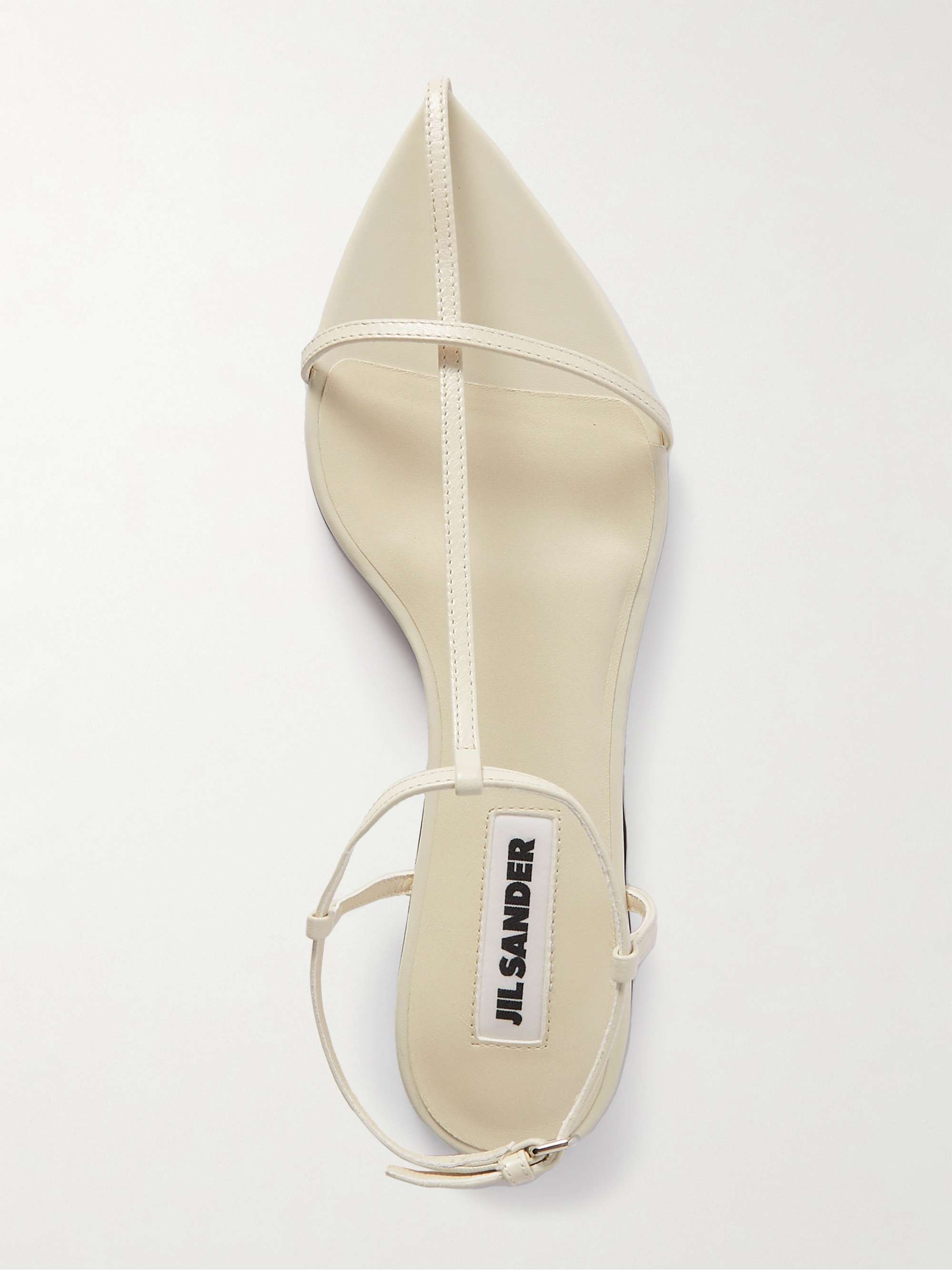 JIL SANDER Leather sandals | NET-A-PORTER