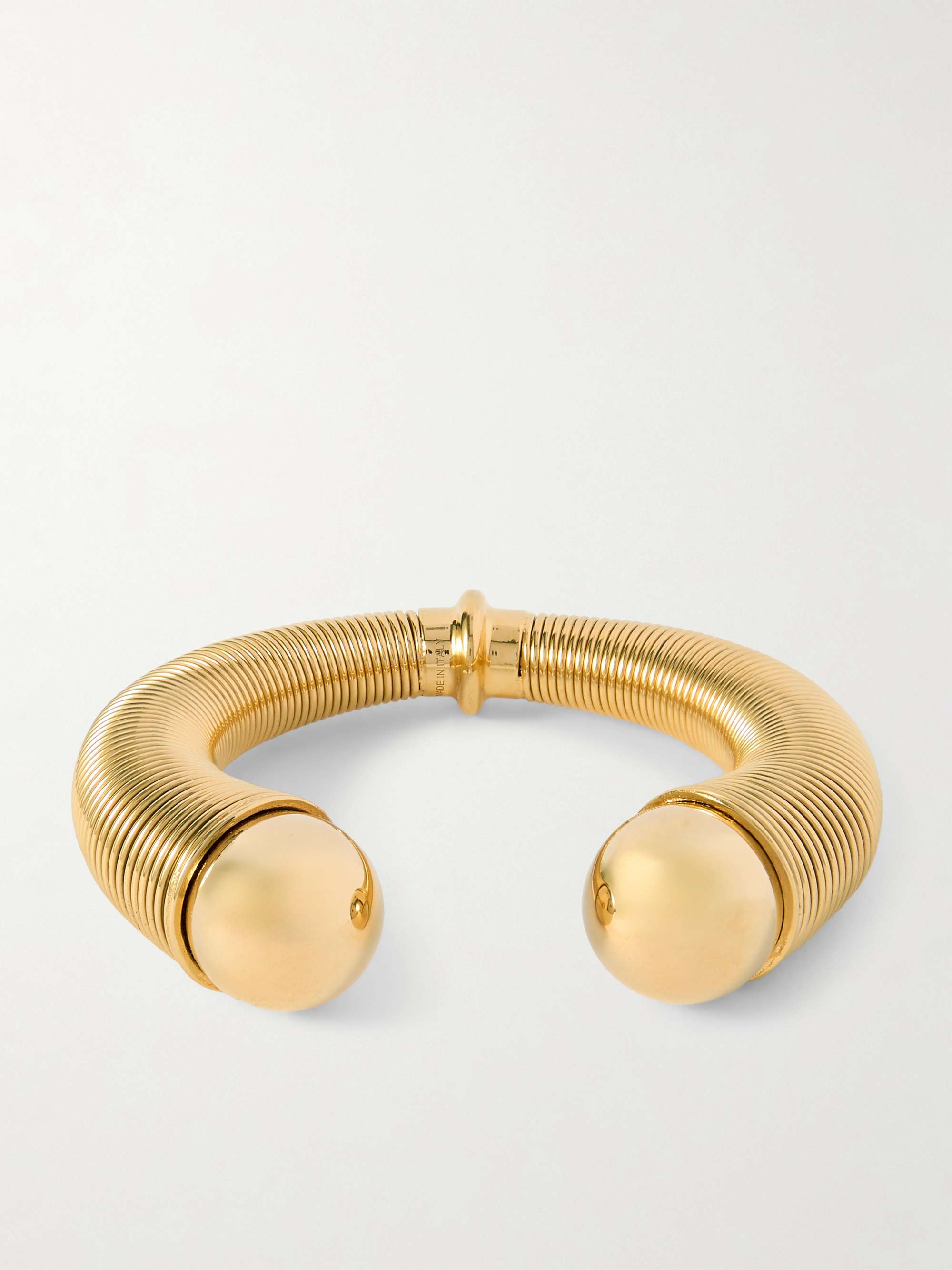 ALAÏA Sphere gold-tone cuff | NET-A-PORTER