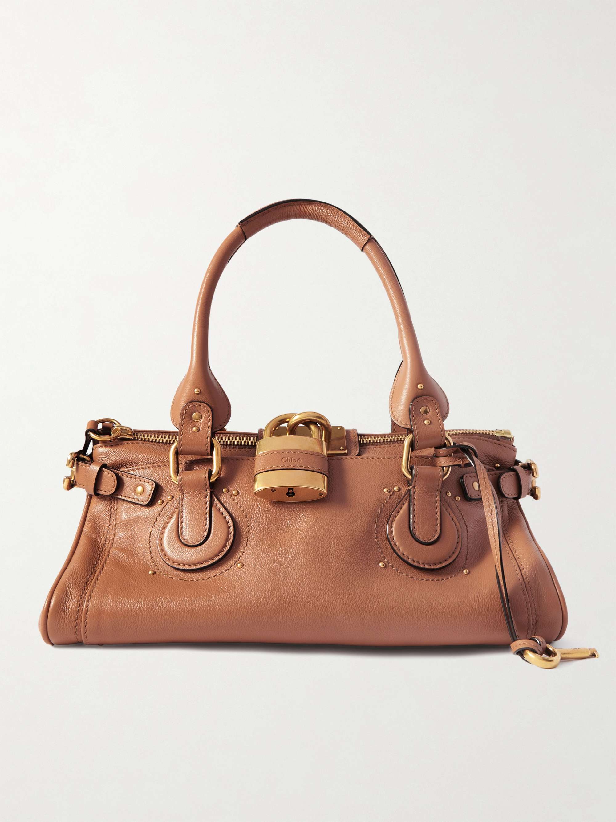 CHLOÉ Paddington embellished leather tote | NET-A-PORTER