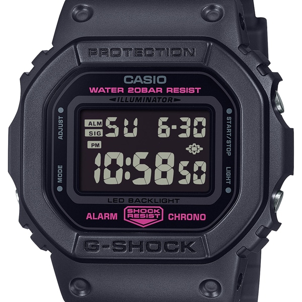 G-SHOCK ピンクリボン活動支援モデル DW-5600PK-1JR クォーツ(ブラック