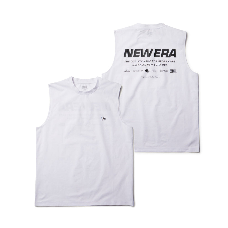 ユーティリティー スリーブレス タンクトップ アーカイブロゴ ホワイト