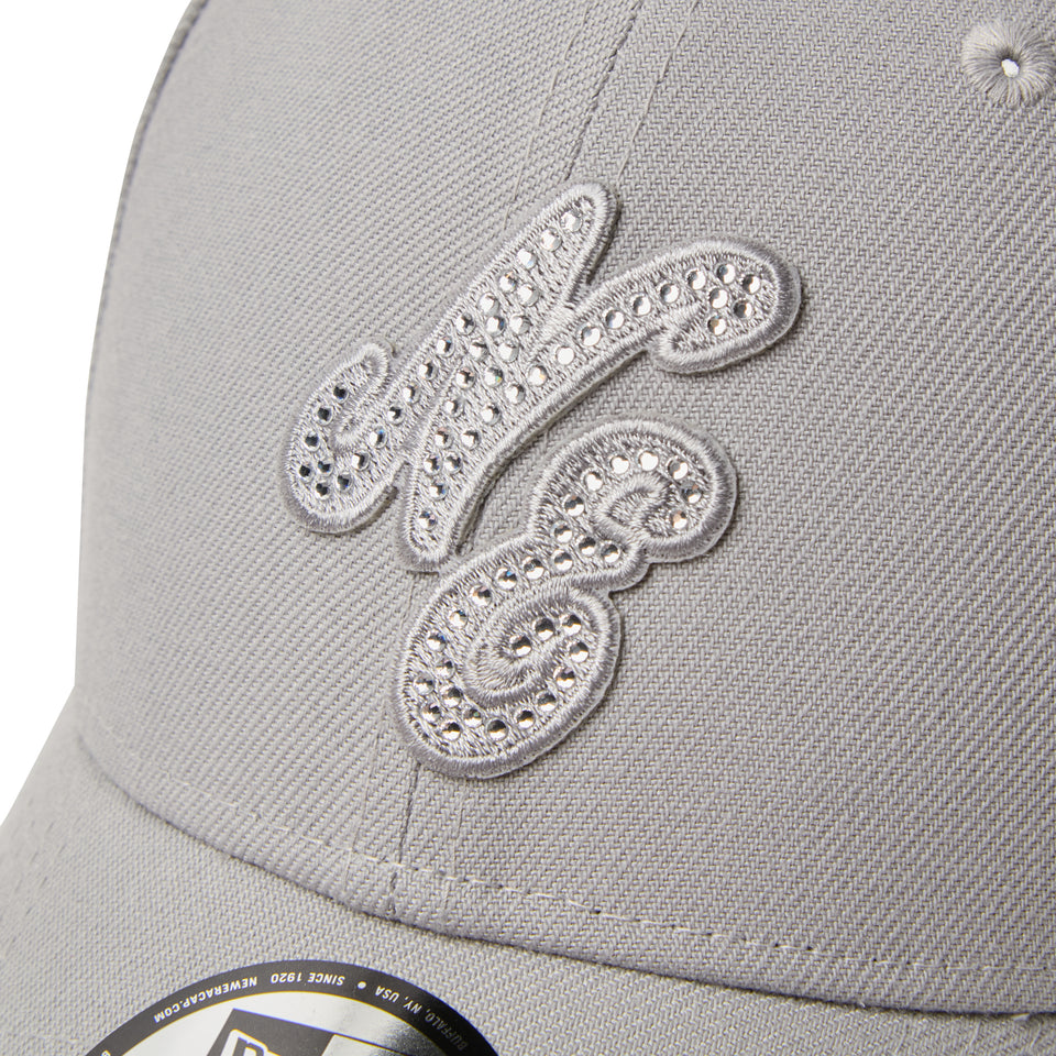 9FORTY Rhinestone ラインストーン クラシックロゴ グレー