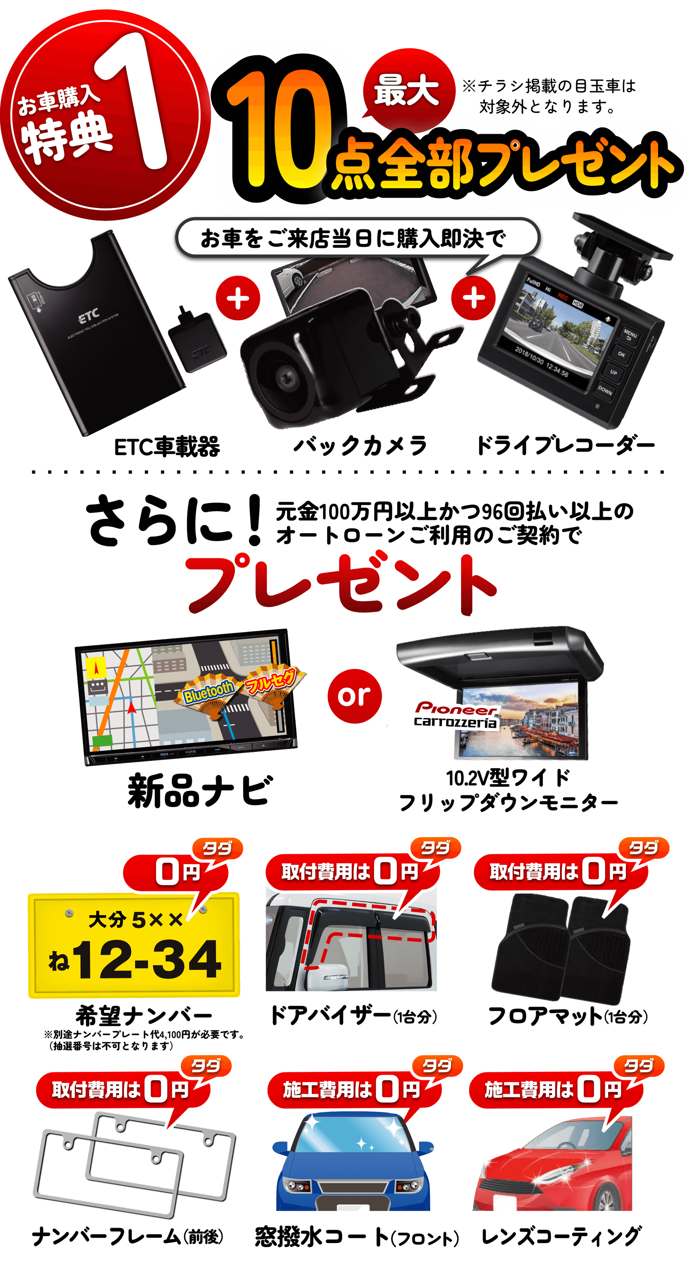 オープン協賛中古車統一フェア｜ネクステージ大分鶴崎店 GRAND OPEN