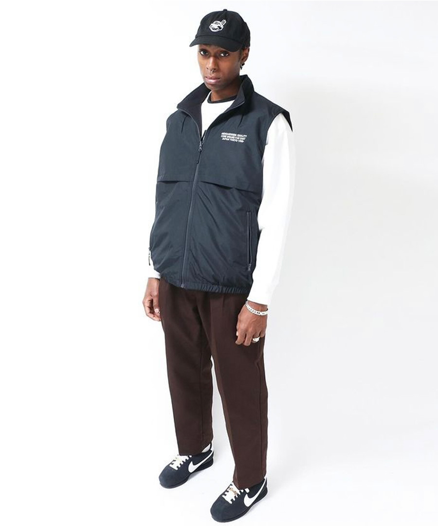 HIDEANDSEEK(ハイドアンドシーク) ベスト Nylon Zip Vest(24ss) HJ