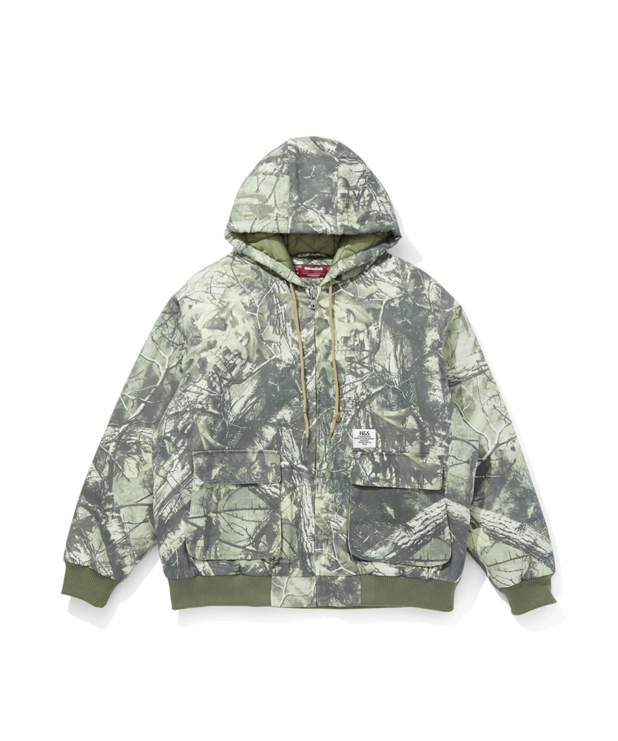 HIDEANDSEEK(ハイドアンドシーク) フードジャケット Camo Zip Hooded