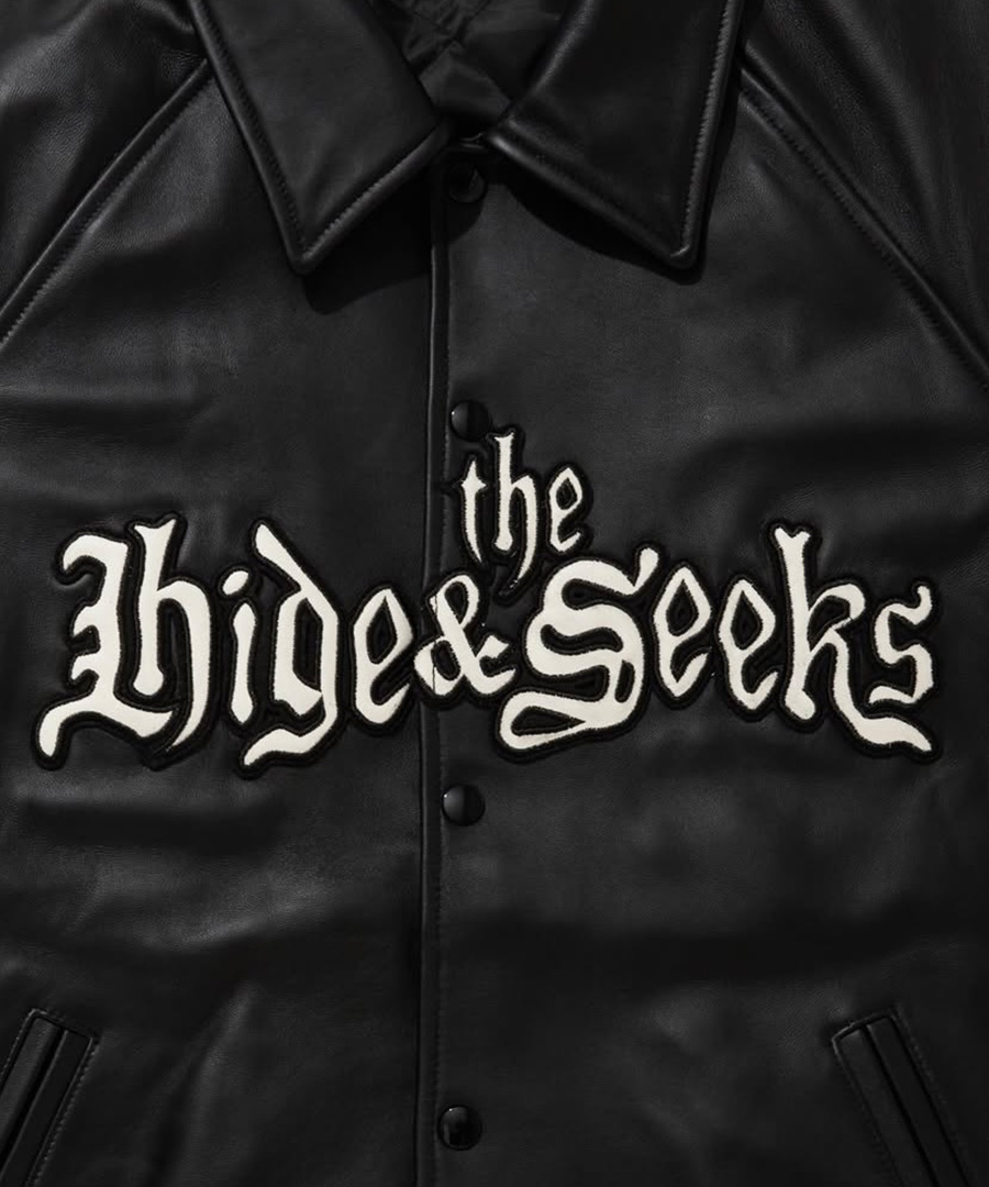 HIDEANDSEEK(ハイドアンドシーク) ジャケット Leather Virsity Jacket