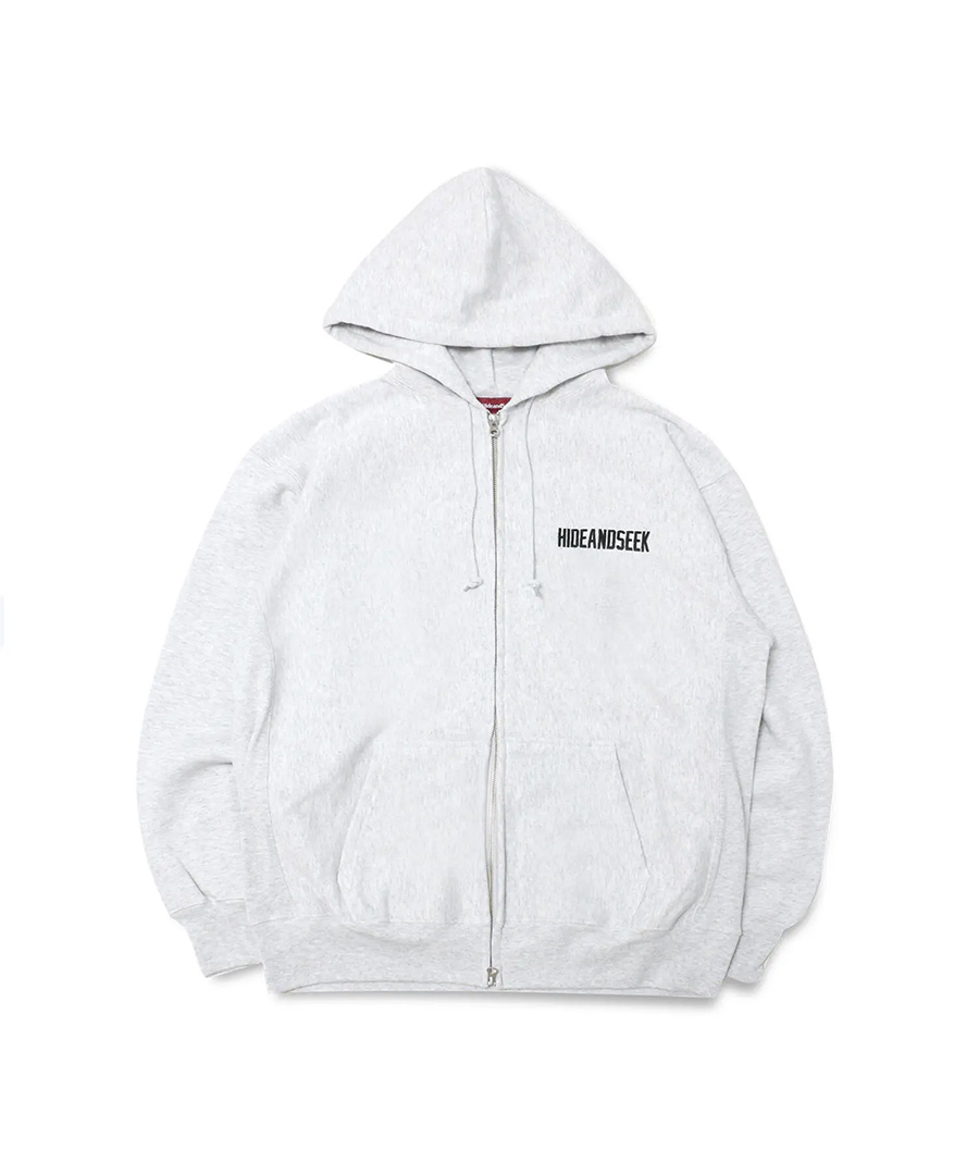 HIDEANDSEEK(ハイドアンドシーク) ジップパーカー College Zip Hooded