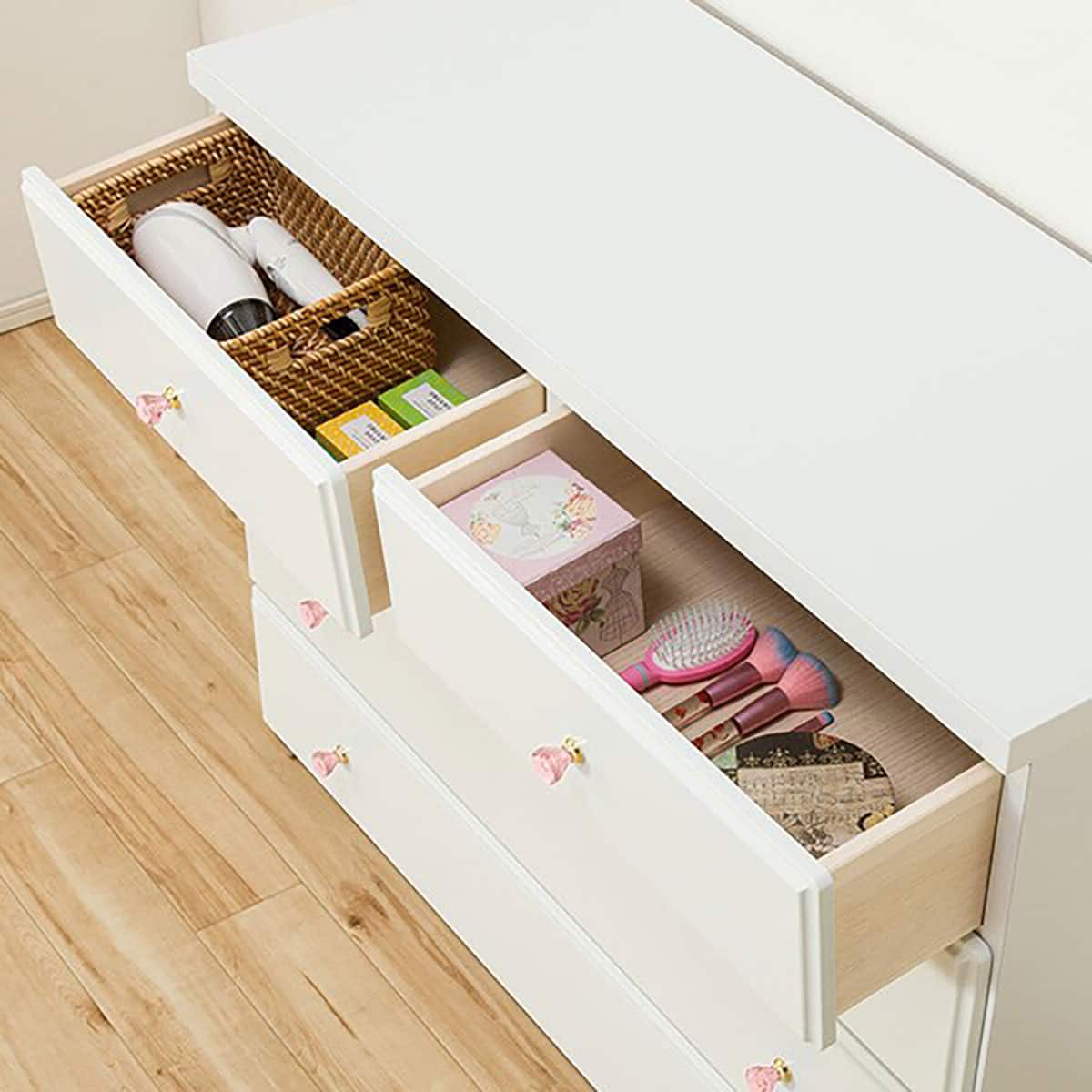 ローチェスト(TA90WH 取っ手ピンク) | ニトリネット【公式】 家具