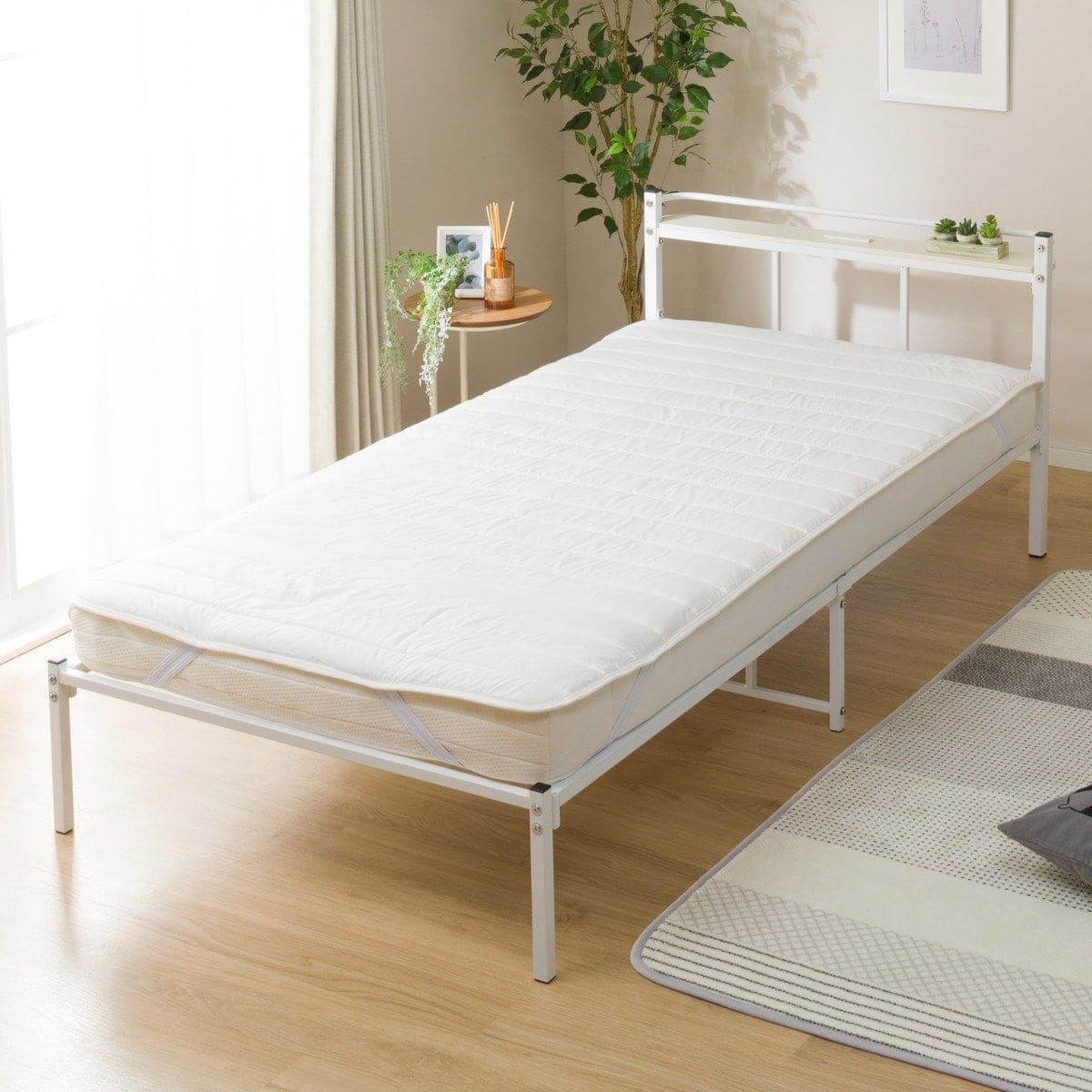 シングルパイプベッド(バジーナC-STN JH WH) | ニトリネット【公式