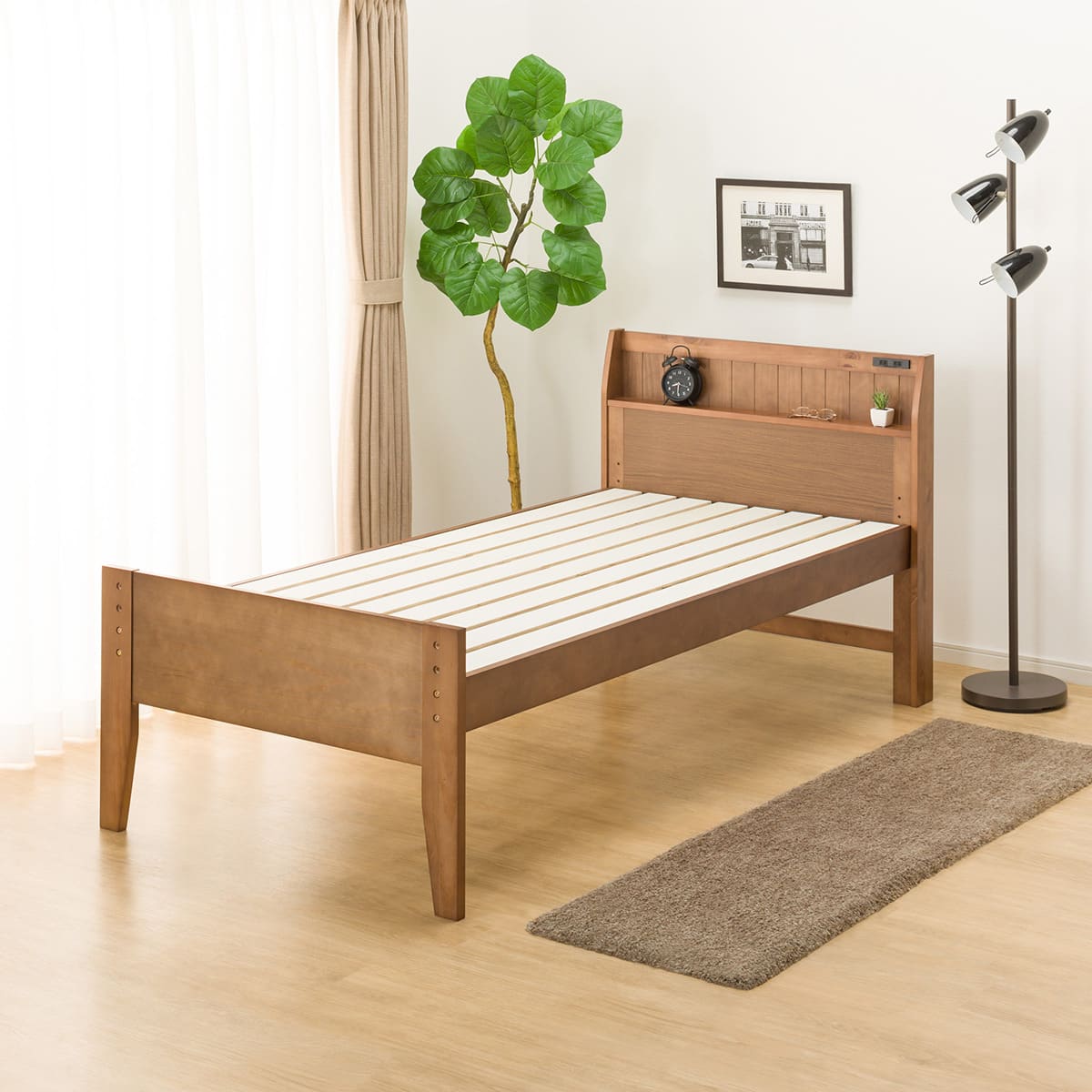 すのこシングルベッドフレーム(SP-001 MBR S) | ニトリネット【公式