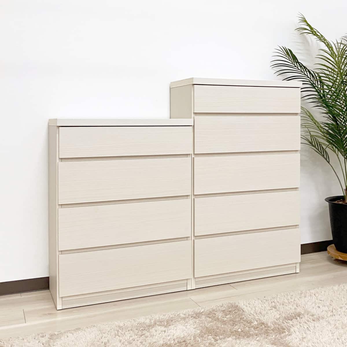 多サイズ薄型チェスト(幅75cm 5段 WH) | ニトリネット【公式】 家具