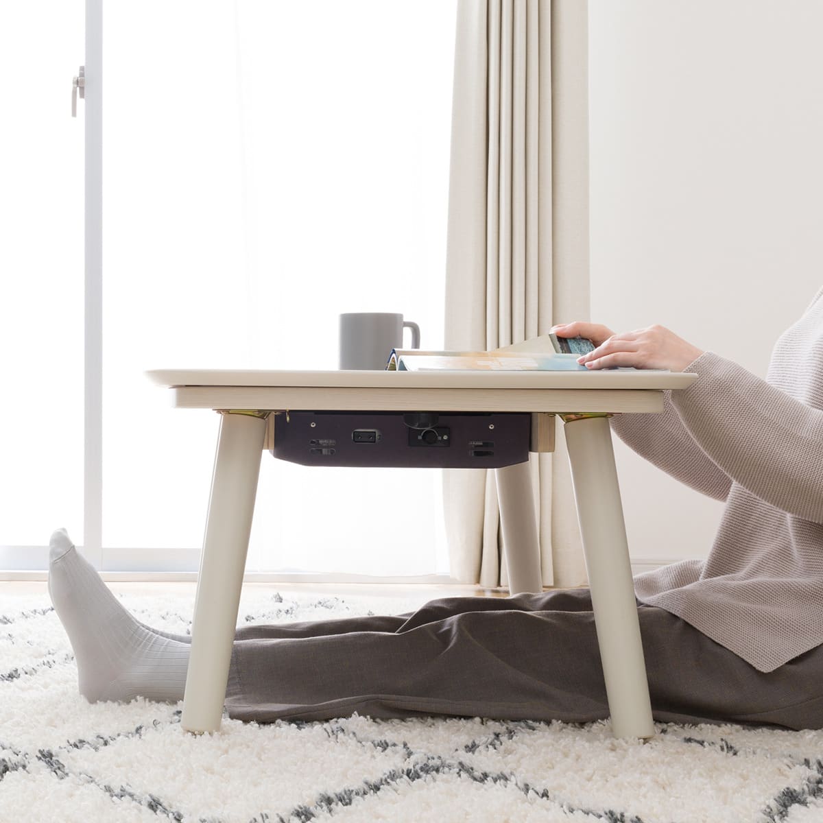 高さが変えられる2Wayこたつテーブル(NV02 8060 WW) | ニトリネット