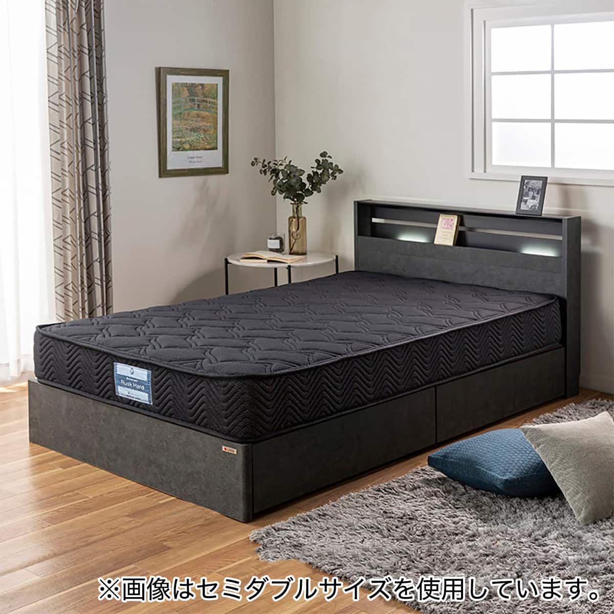 ダブルベッドフレーム(GH 引出し付き BK) | ニトリネット【公式】 家具