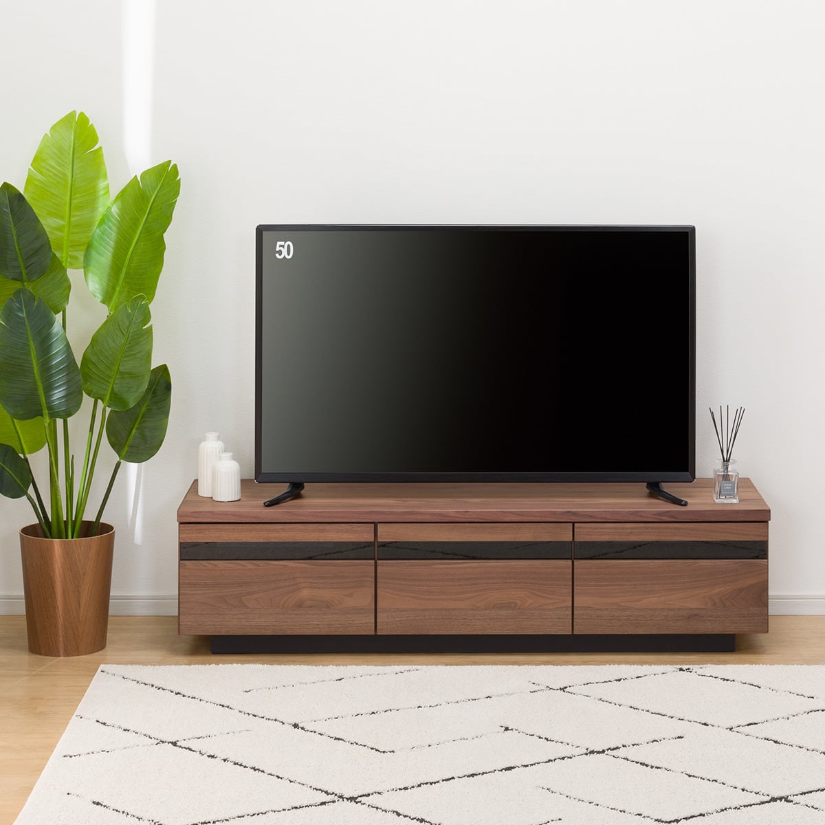 テレビ台(ローボードハヅキ2 150 MBR) | ニトリネット【公式】 家具