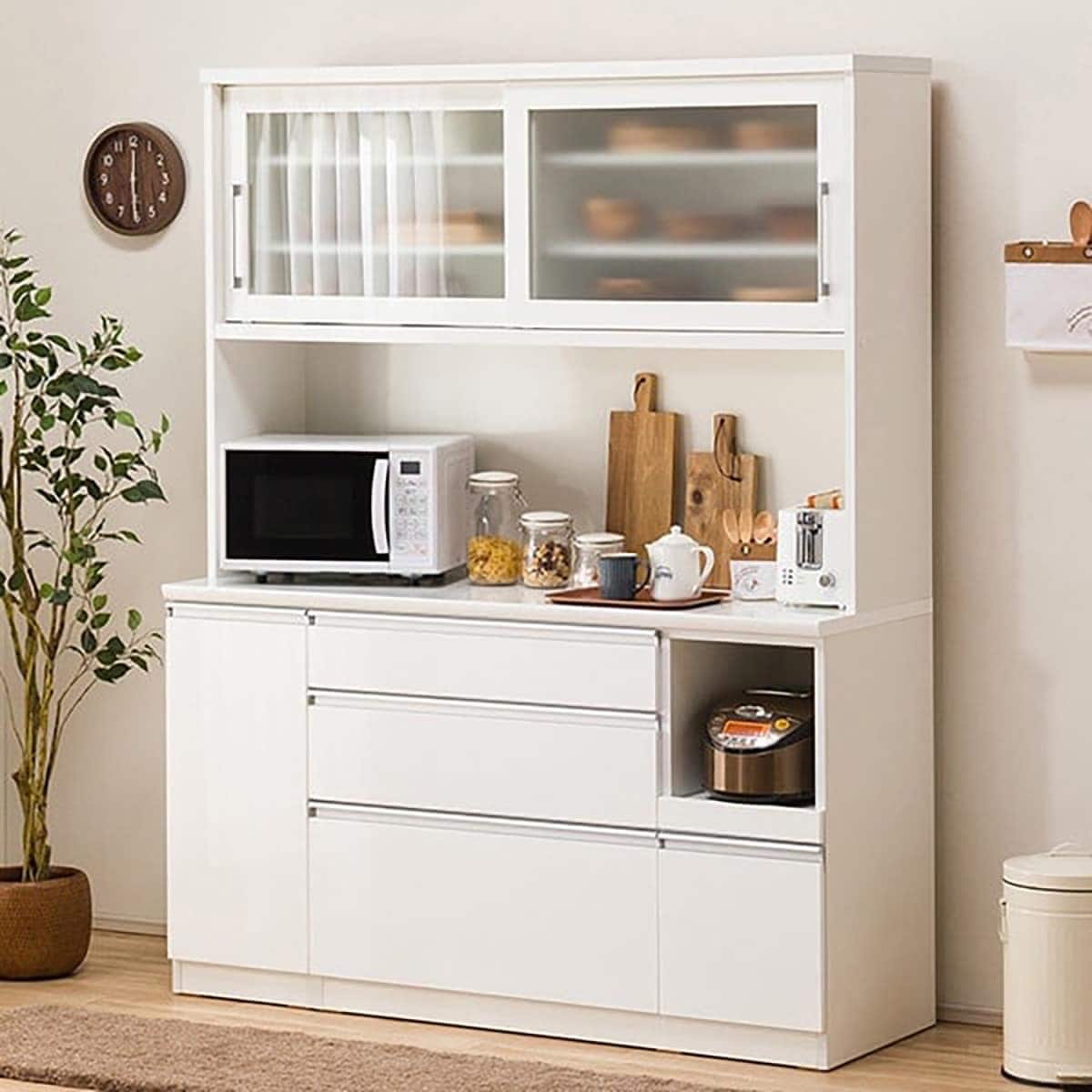 キッチンボード(レジューム 150TG-S WH/150SL-R WH) | ニトリネット